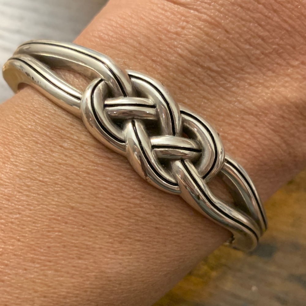 Brighton Silver Knot Bangle Bracelet